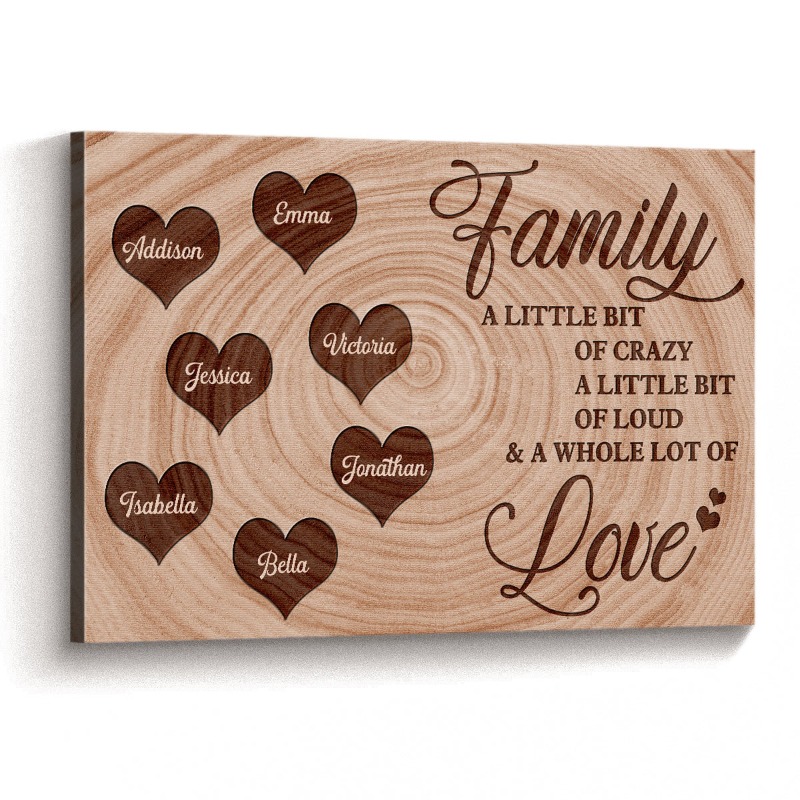 Custom Canvas Painting with Multiple Names